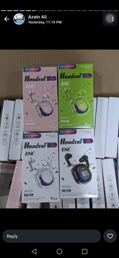 Air39 Earbuds, Air 39 Airpods Crystal Clear Sound Bluetooth 5.3