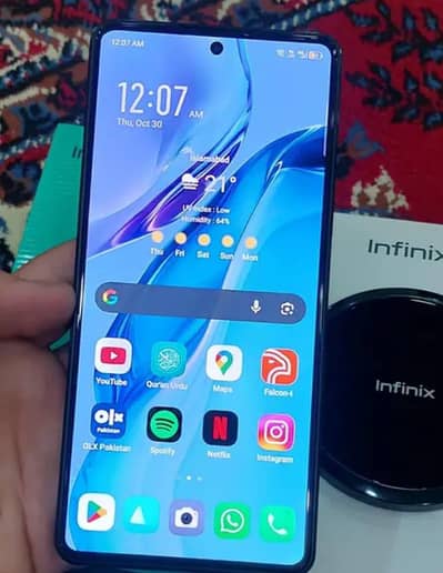 Infinix Note 30 Pro With Wireless charger new condition 16 256