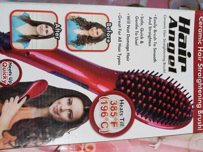 ceramic hair straightening brush