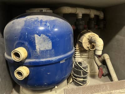 Swimming pool Water  filter plant with 2 motors and  accesories