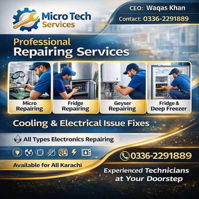 Fridge Repair - Microwave Repair - Geyser Repair - AC Repair