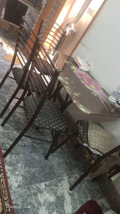 dining table with chairs