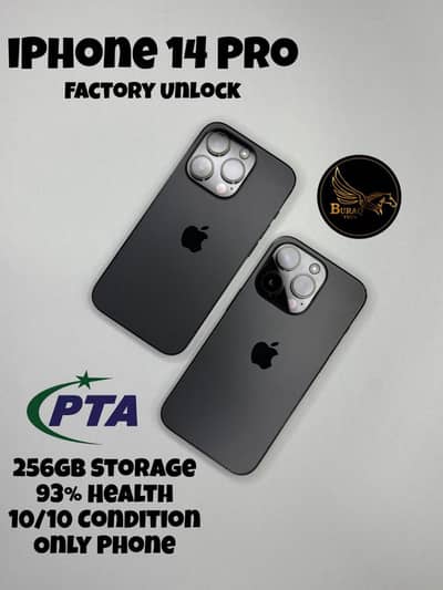 iphone 14 pro/13 pro/256gb/pta approved