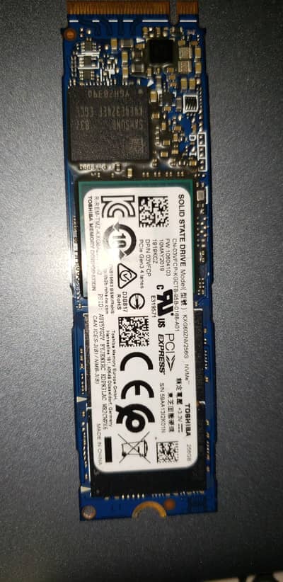 Toshiba 256Gb NVMe