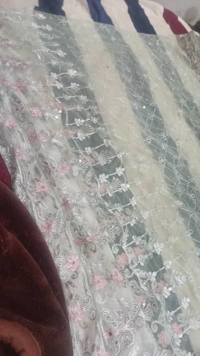 miror stone work full havy embroidery maxi