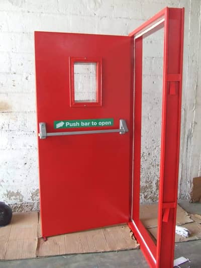 Fire Exit door New light iron & steel work