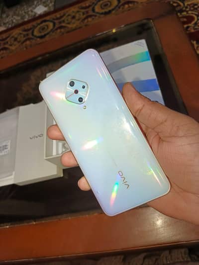 vivo s1 pro 8gb 128gb complete box no open repair indisplay finger