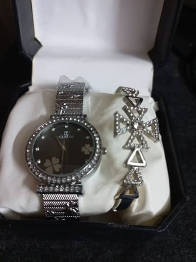 Ladies Watch & Bracelet Set – Elegant Design | Like New | RWP / ISB