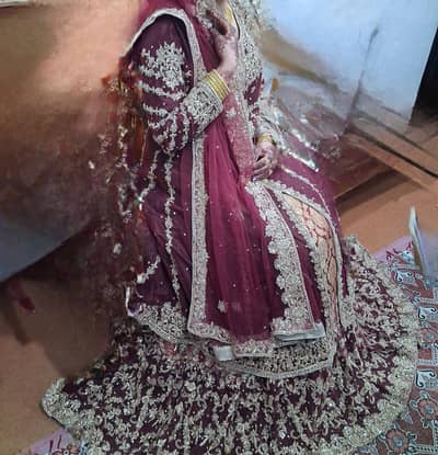 Barat Bridal dress( farshi lehnga with frock)