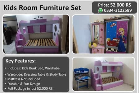 kids Furniture|Bunk bed |  kids Dressing table | study table | wardr