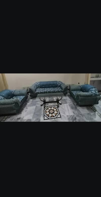 5 seater sofa set with center table and side table