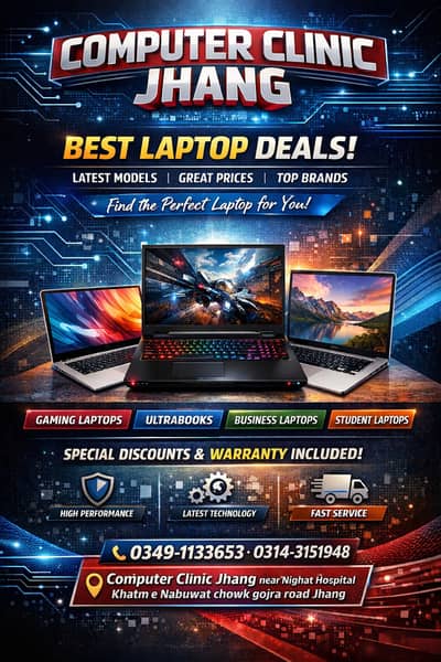 Best Laptops Starting From 30K At Computer Clinic Jhang