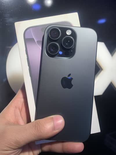 Apple iPhone 16 Pro 256GB JV Black Titanium With Complete Box.