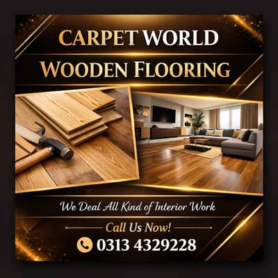 SPC Flooring | Wooden Floor | Vinyl Floor | Wallpapers| Grass | Blinds
