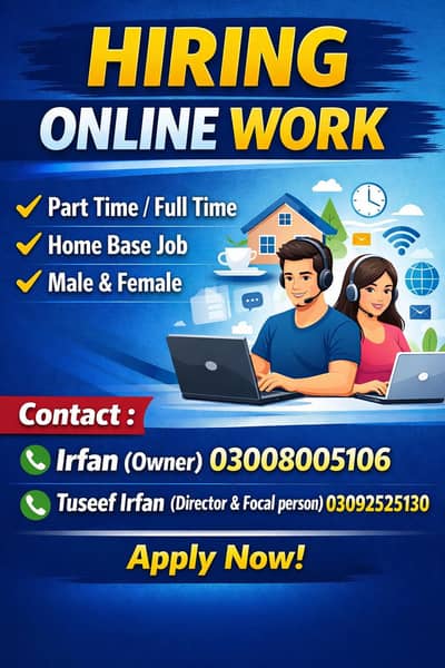 Online Work (Part Time / Full Time)