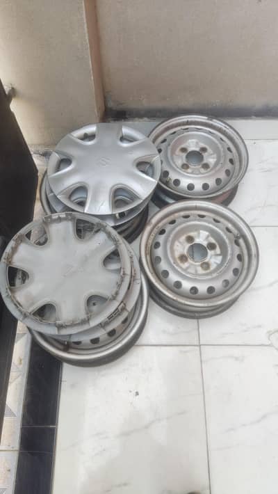 JAPANESE STEEL RIMS 13 INCH