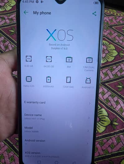 infinix hot 10 play  4/64