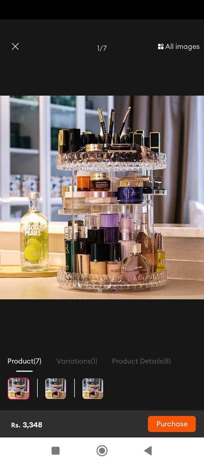 Makeup organizer urgent sale