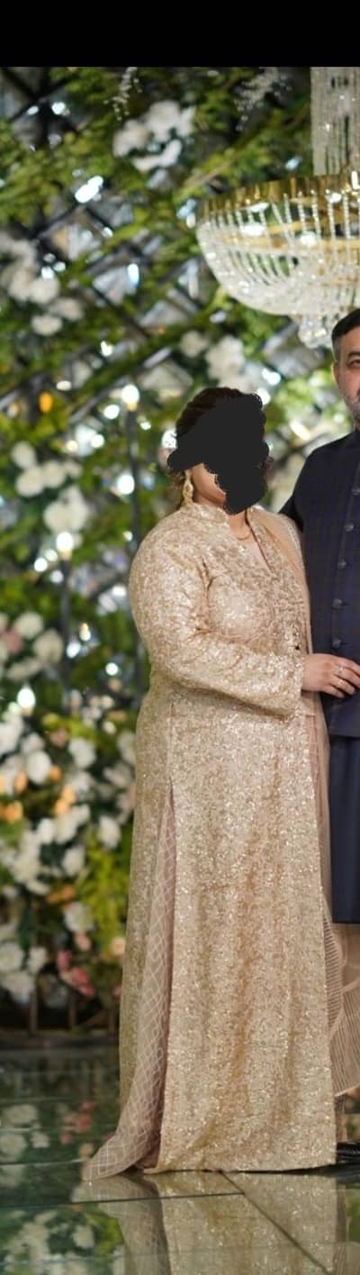 very elegant long gown n lehnga