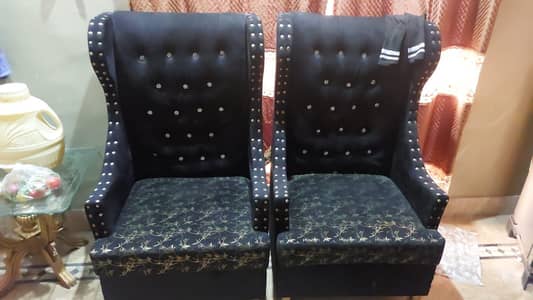 Tea set wooden sofa chairs