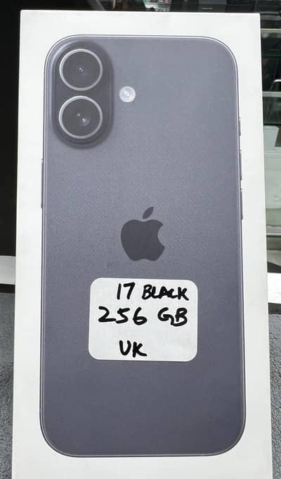 IPHONE 17 256 GB UK BLACK NON PTA BOX PACK NON ACTIVE