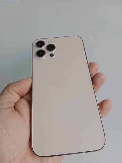 iphone 12 pro max pta 89battery 10by9  gold coloure 256