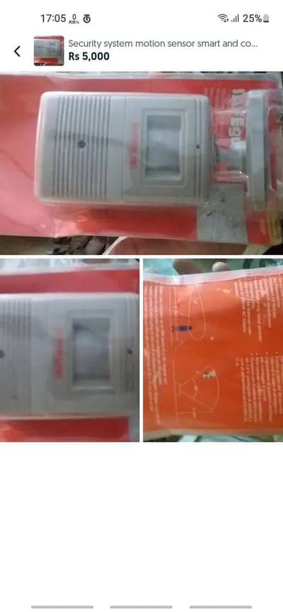 motion sensor for use