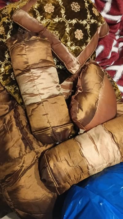 bridal fancy full bed sheet with razai