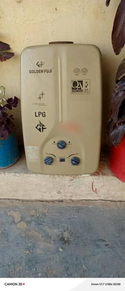 golden Fuji gas geyser dual ignition adapter plus cell option