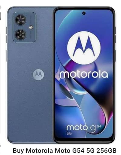 Motorola G54 5G gaming mobile pTA approved with original charger and b