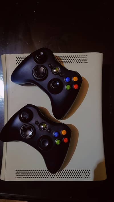 Xbox 360 with 2 wireless controller in good condition