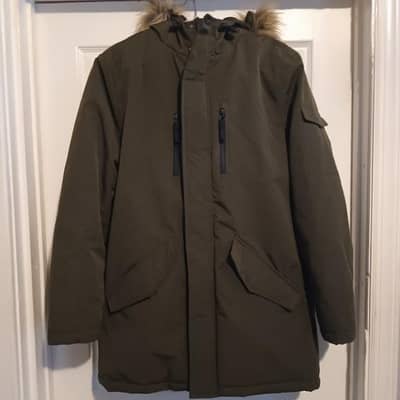 Primark (UK) Black Long Parka Jacket