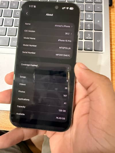 Iphone 15 pro LLA. PTA approved