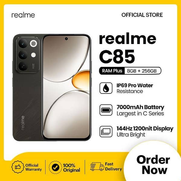 realme C85 | 8GB RAM + 256GB ROM