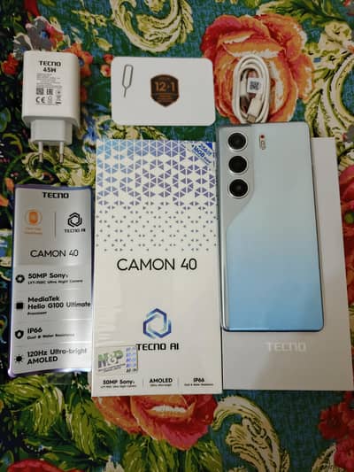 Tecno camon 40 ( almost 8 month warranty)