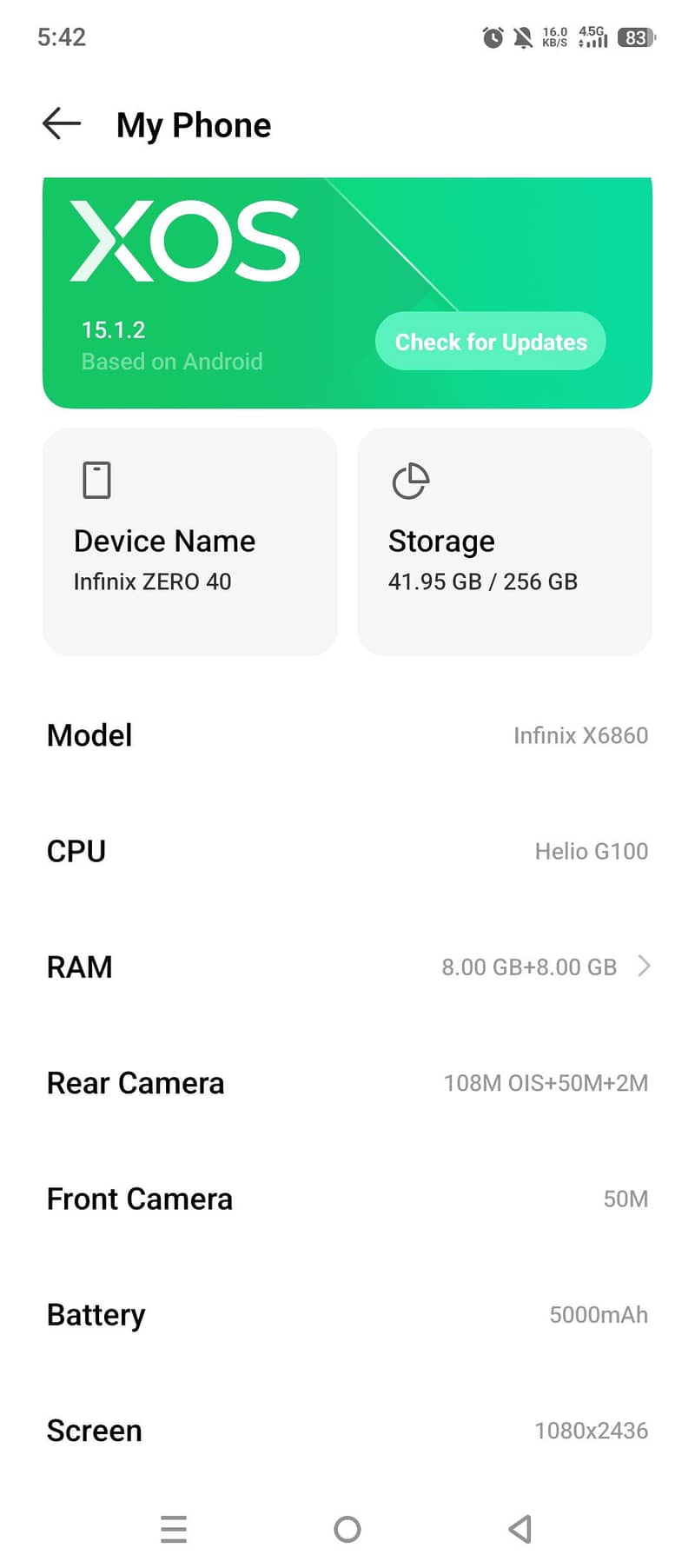 infinx zero40+++256. +. 8. . 1