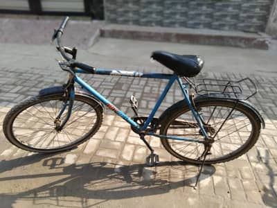 blue colour bicycle