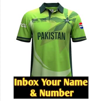Pakistan Champion Trophy Jersy 2025 with Name and number