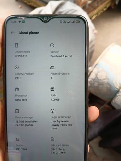 Oppo A16 urgent sale