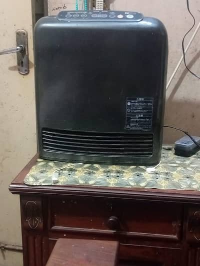 Japanese Gas Fan Heater 3.7kW with Power Supply - High Quality