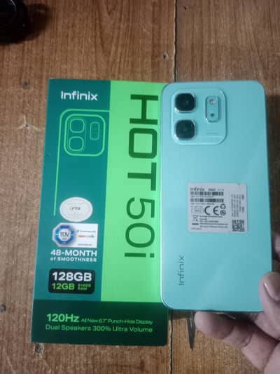 infinix hot 50i condition 8/10  6/128