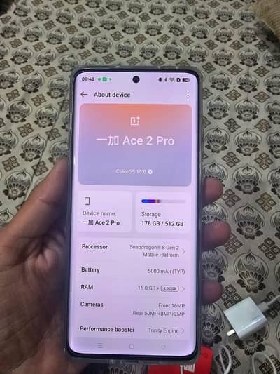 One Plus Ace 2 Pro only box open non pta