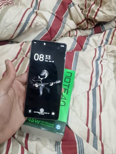 Infinix note 40 8+8/256 GB  Good working
