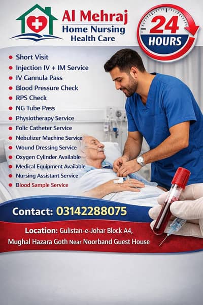 Home Patient & Elderly Care Home Nursing Care Service 24/7