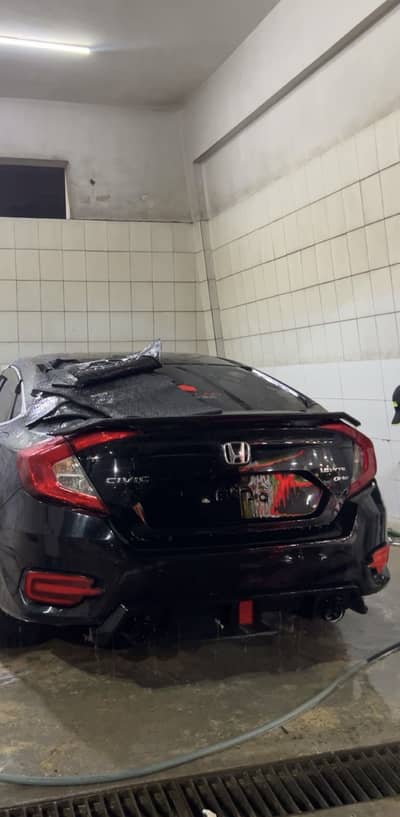 Civic x rs turbo spoiler with led light used