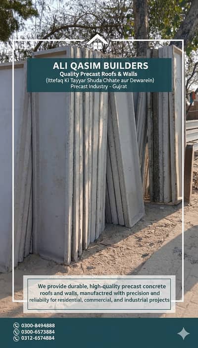 Precast Roofs & Walls – Durable & Ready to Install