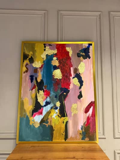 Customized abstract textured painting