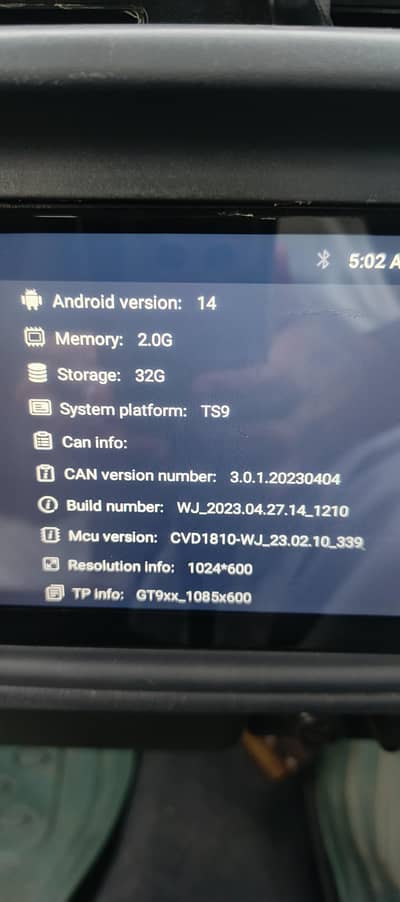 TS9 car android panel