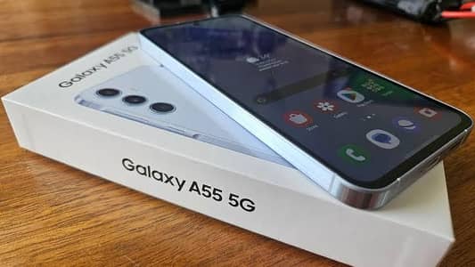Glaxy A55-5G With Box Official PTA Lush Condition 10/10