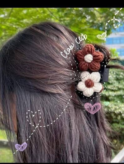 Beautiful Flower Claw Clips 